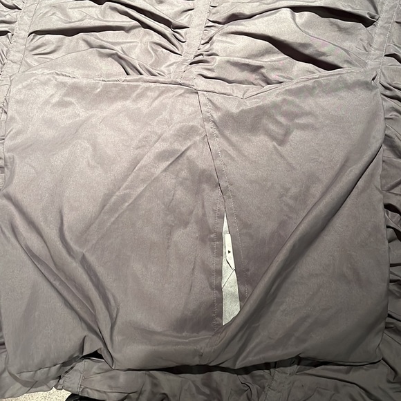 Twin XL Gray Grey.pleated comforter with sham dorm room bed college bedding - Picture 4 of 8